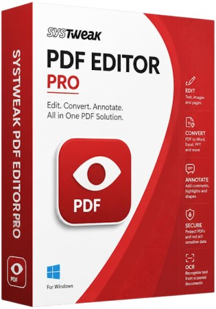 Systweak PDF Editor Pro 1.0.0.10785 + Portable [Multi/Rus]