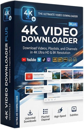 4K Video Downloader Plus 26.3.5.0396 + Portable [Multi/Rus]