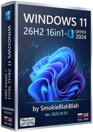 Windows 11 26H2 16in1 +/- Office 2024 by SmokieBlahBlah 2026.10.03 [Rus/Eng]