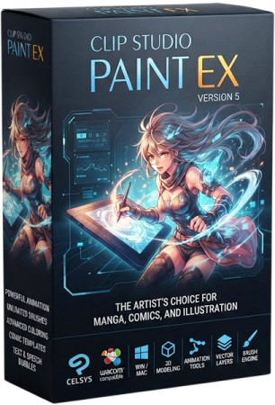 Clip Studio Paint EX 5.1.5 + Portable [Multi/Eng]
