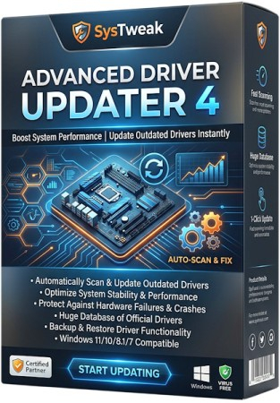 SysTweak Advanced Driver Updater 4.6.1086.11084 + Portable [Multi/Rus]
