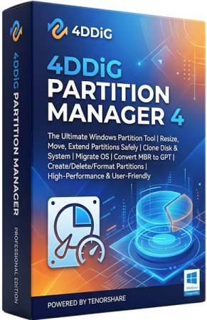 4DDiG Partition Manager 4.4.4.7 + Portable [Multi/Rus]